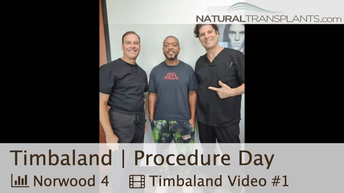 timbaland hair transplant surgery day